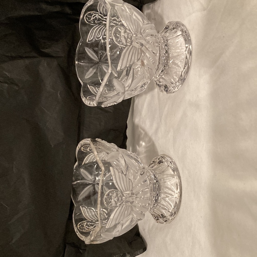 Gorham Angels Of Peace Hurricanes, Set Of 2 (Includes 2 Candels) - Picture 6 of 9
